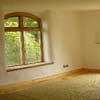 Interior of the straw bale house