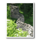 A wobbly dry stone wall, Canada